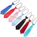 Cheap Fashion Polyester Silk Uniform Kids Tie with Elastic Cord (NT01)